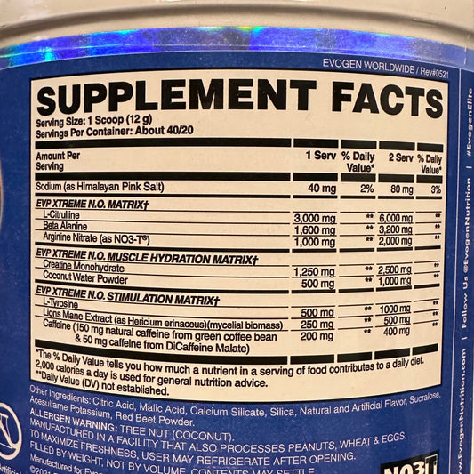 Evogen EVP Xtreme N.O