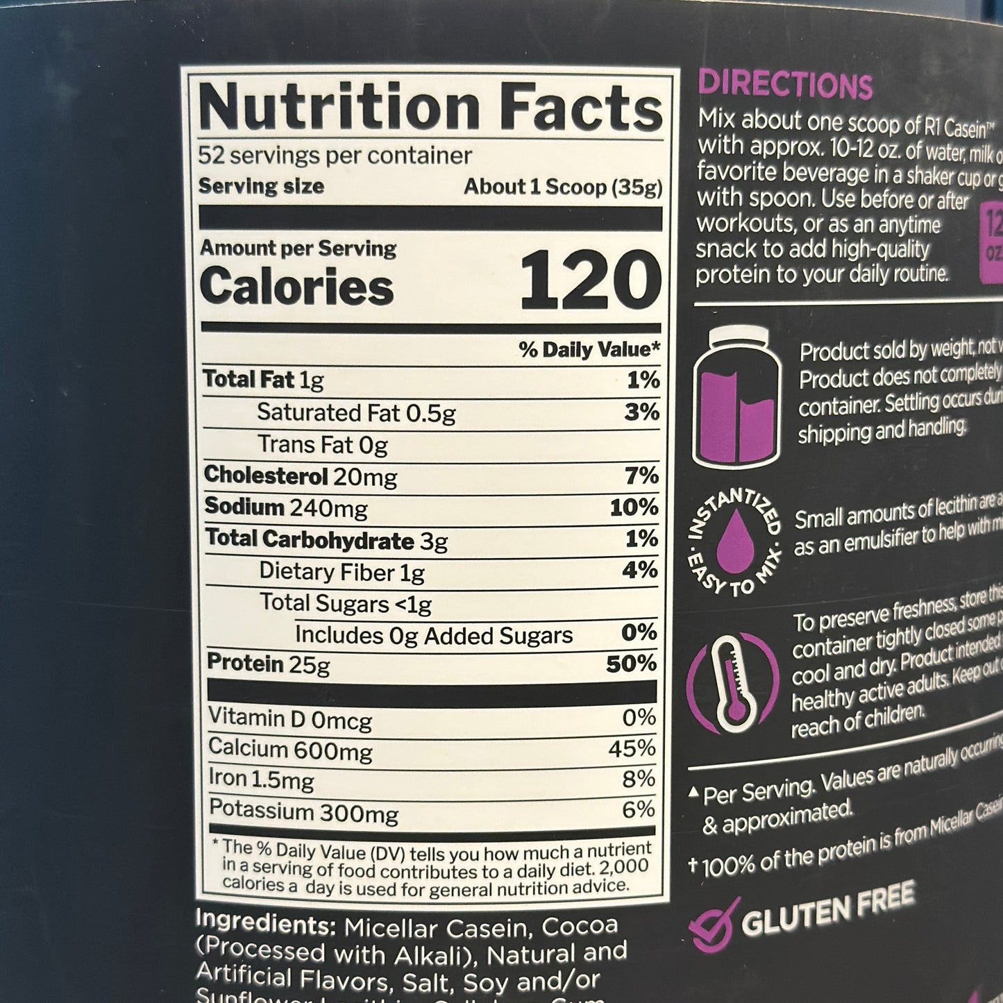 Rule1 R1 Casein 1800g